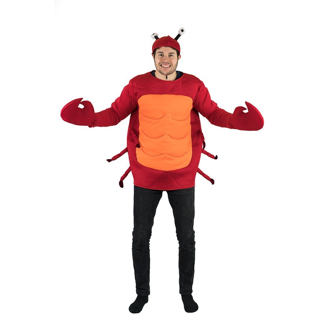 Disfraz de cangrejo Tallas para niños Traje de cangrejo rojo